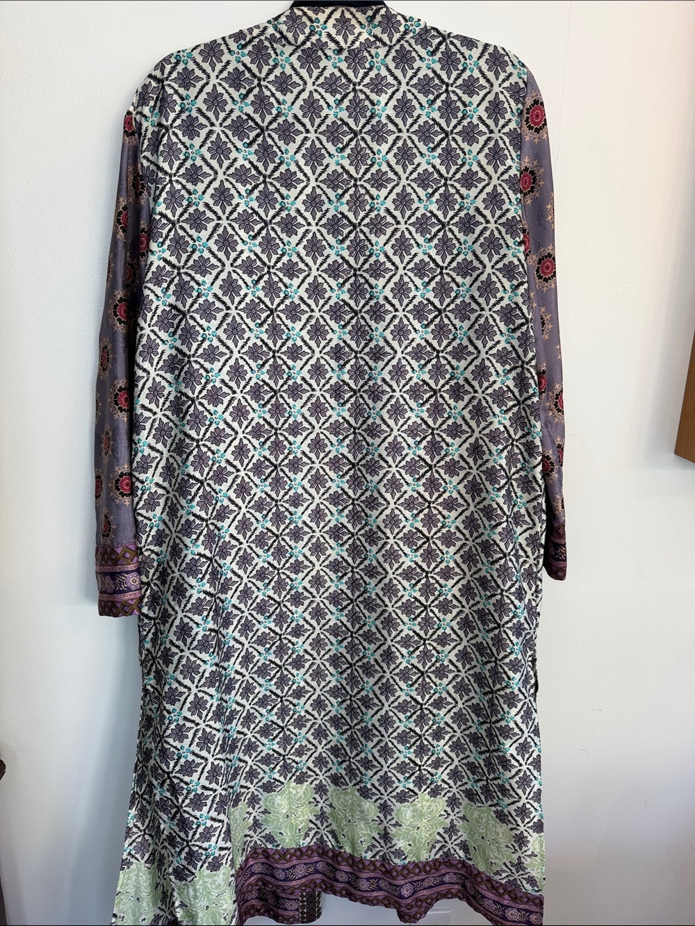 Zara Lavender, Mint & Purple Printed Duster - Picture 5 of 7